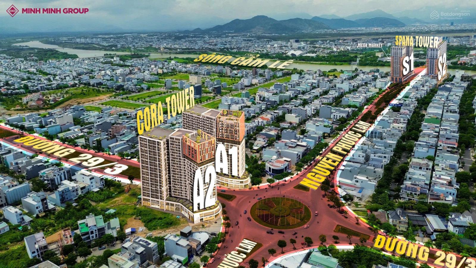 BẢNG GIÁ SUN CORA TOWN ĐÀ NẴNG THEO VỊ TRÍ TẦNG CAO – TẦNG TRUNG – TẦNG THẤP