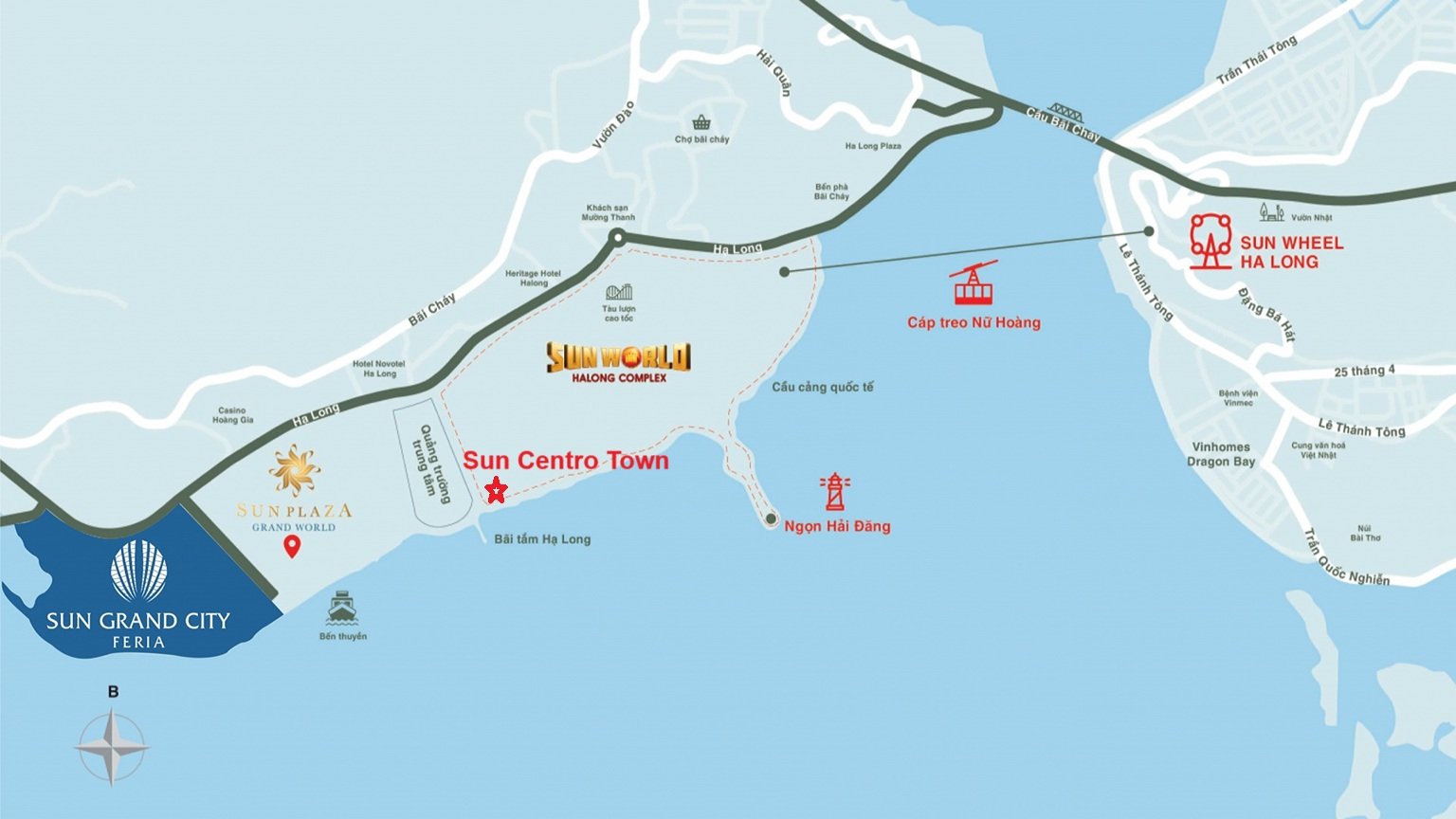 VỊ TRÍ SUN CENTRO TOWN HẠ LONG: TÂM ĐIỂM KẾT NỐI – MẮT XÍCH VÀNG TRONG HỆ SINH THÁI SUN GROUP