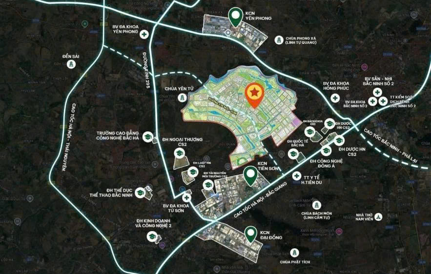 Sun Tiên Du Bắc Ninh – Đại đô thị quy mô 296ha của Sun Group