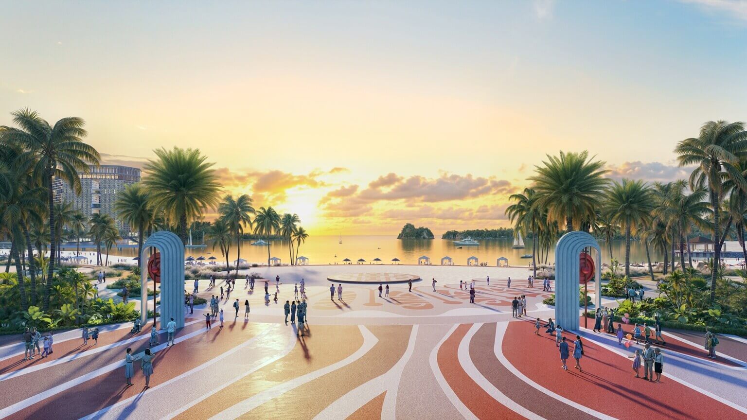 Kh&ocirc;ng gian xanh tại Sun Group Bắc Ninh