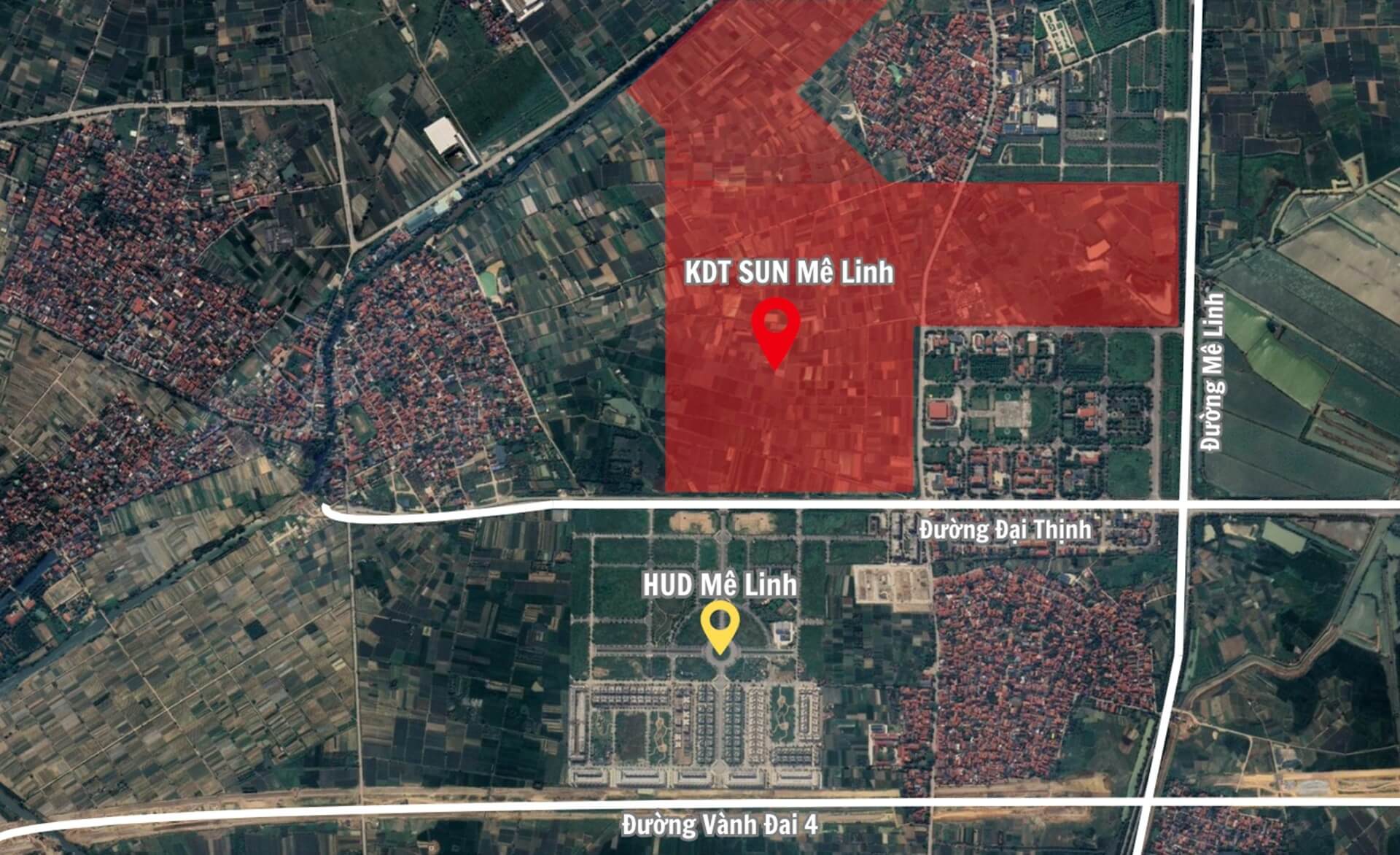 Vị tr&iacute; dự &aacute;n Sun Group Bắc Ninh